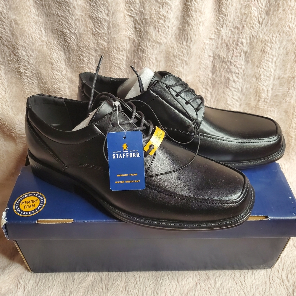 Black Stafford Casual Dress Shoes